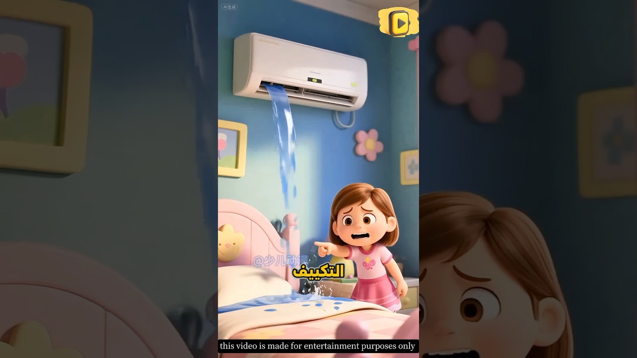 🚿كارثة منزلية خطيرة؟ شاهد صدمة الأم وماذا وجد الأب داخل التكييف! | حكايات جوكا #شورت