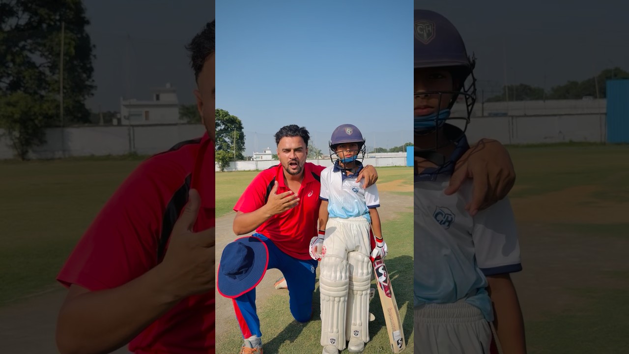 Chhota baccha Vs Sabse Experience bowler 😱 #cricketwithvishal #shorts