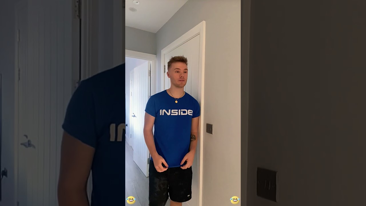 Pretending to hide someone from my girlfriend as a prank🤣#funny #funnyvideo #viral #couple