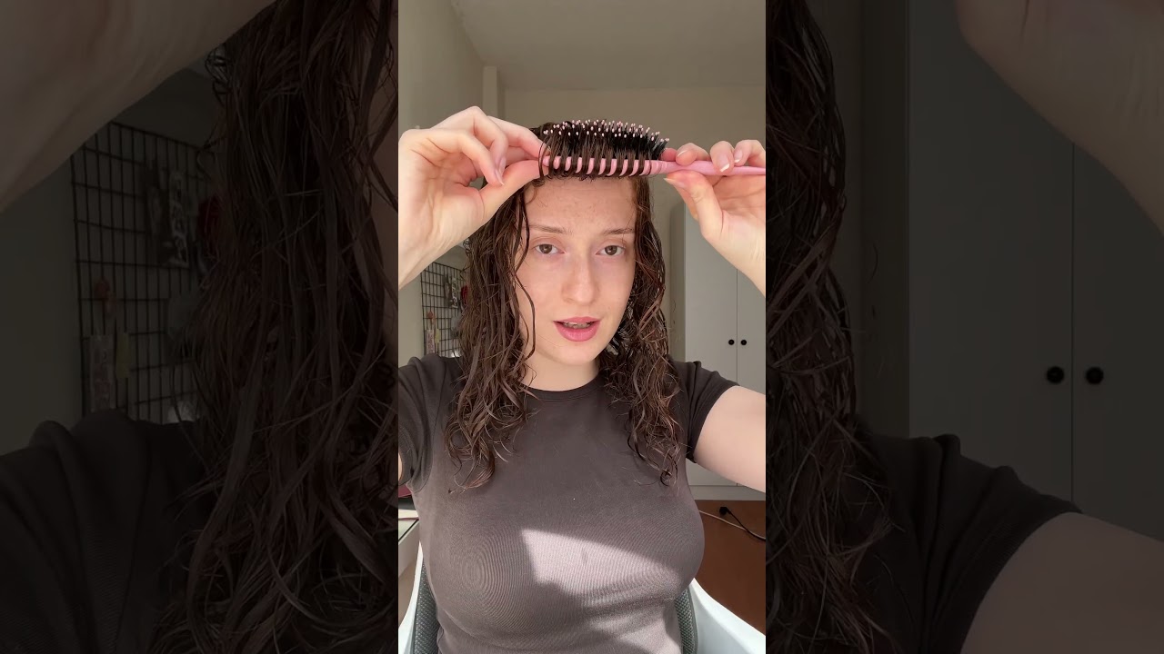 kıvırcık saç tarağı nasıl kullanılır👩‍🦱