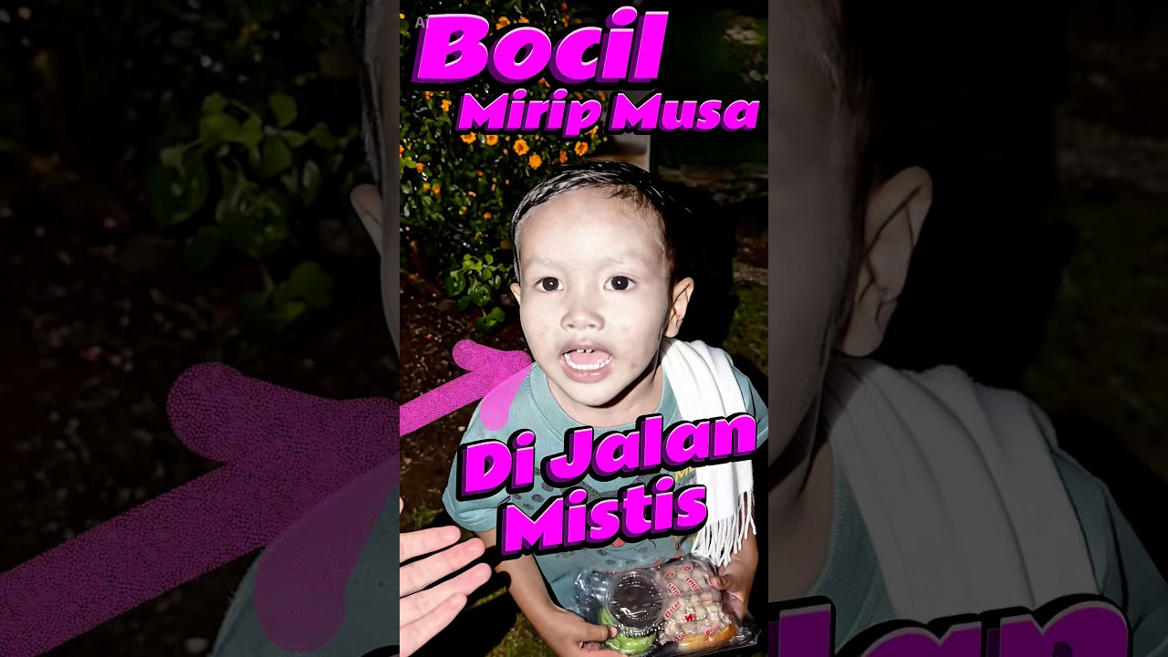 Bocil mirip Musa di jalan mistis #comedy #minivlog #anakdesa #serem #mistis