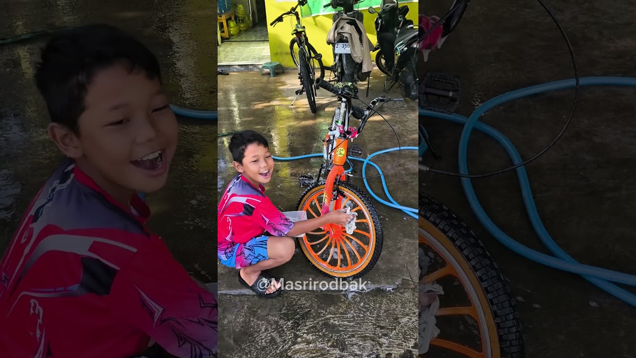 Sepedaku kotor lama tak di cuci #shorts