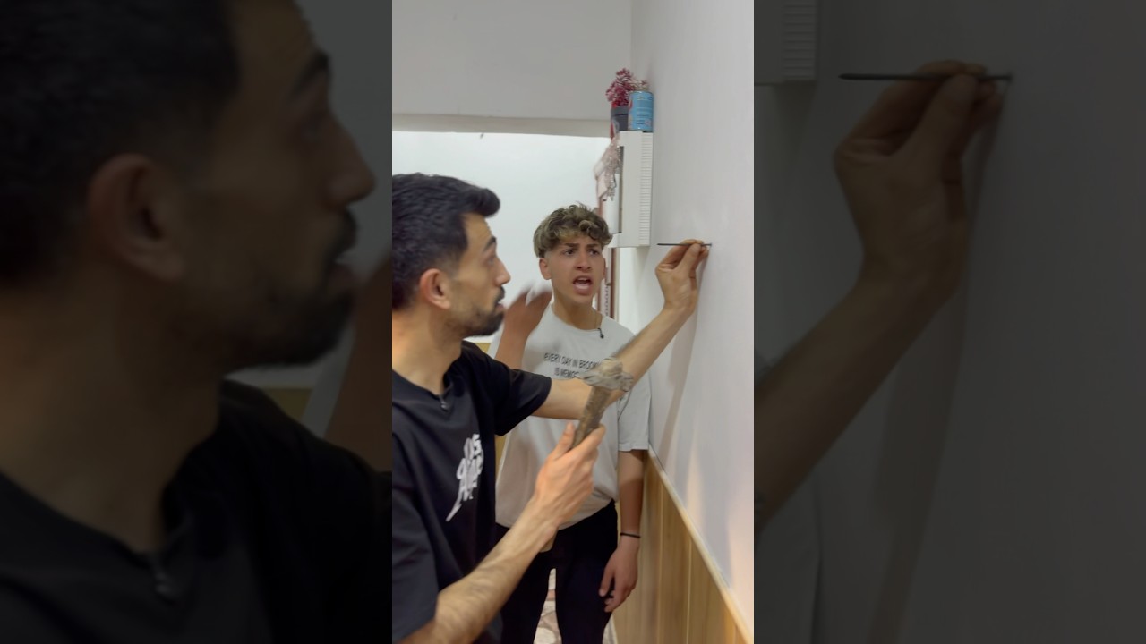 ليش المسمار ماعم يدخل 🤣🤣 #shorts