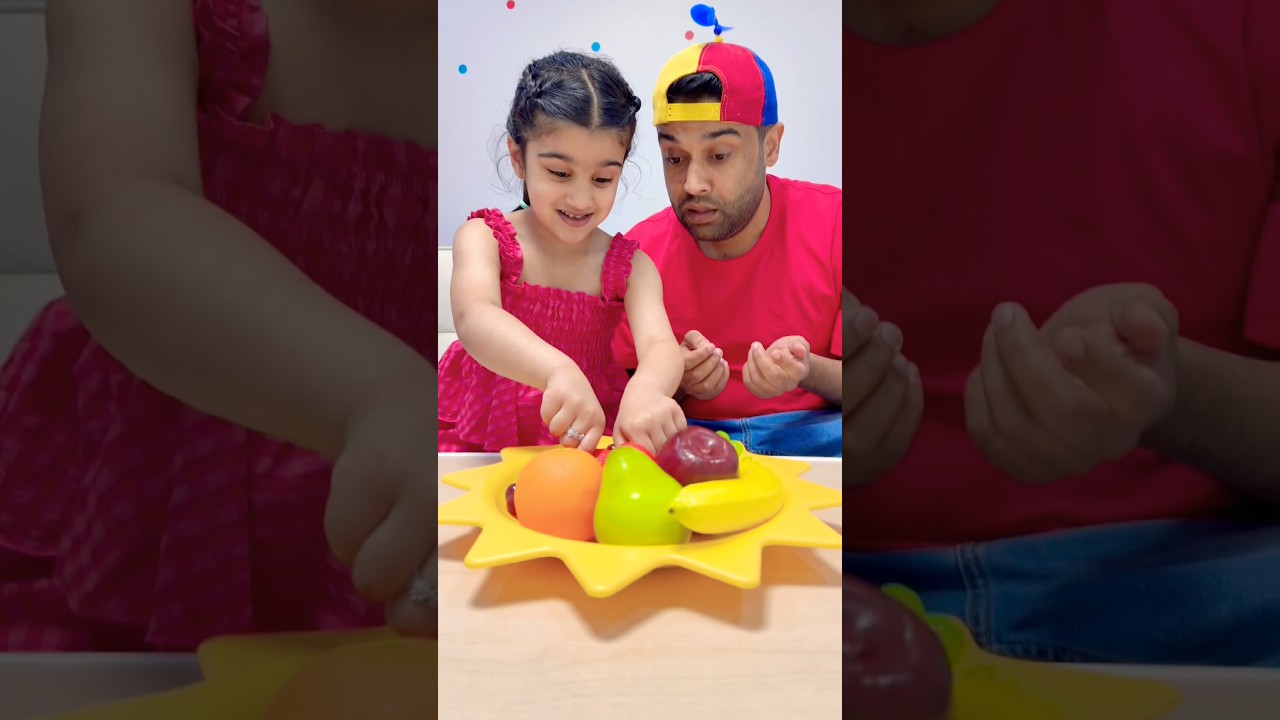 Kids learn the names of the fruits in funny ways - learning is fun