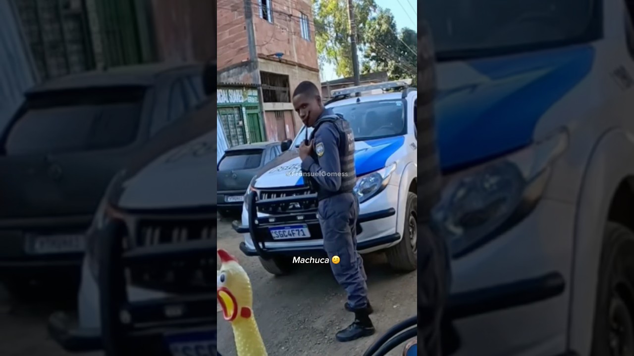 Vamos conversar ou brincar de pique esconde ? #viral #policia #engraçado #humor