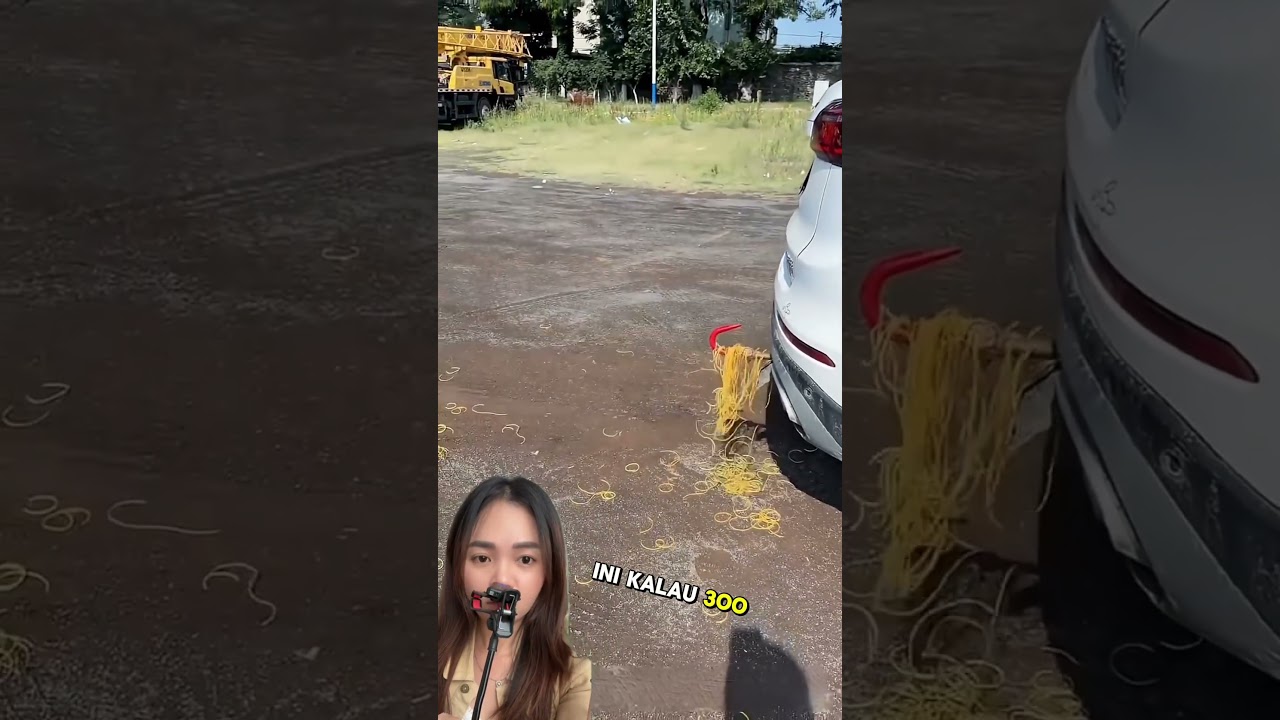 Eksperimen tarik mobil pakai 1000 karet ⁉️ #funny #challenge #shortsviral