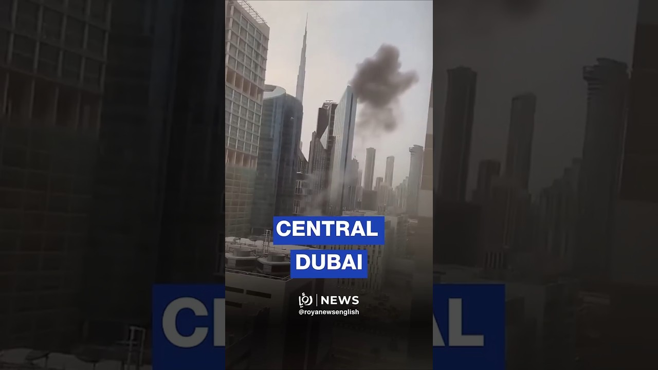 Central Dubai building hit by debris after intercepted projectile