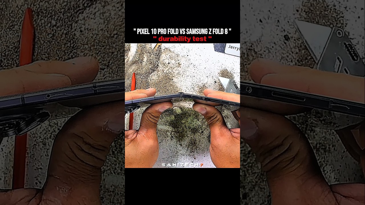 google pixel 11 pro fold vs Samsung fold 8 #durbilitytest #bendtest #pixel11profold #samsungzfold8