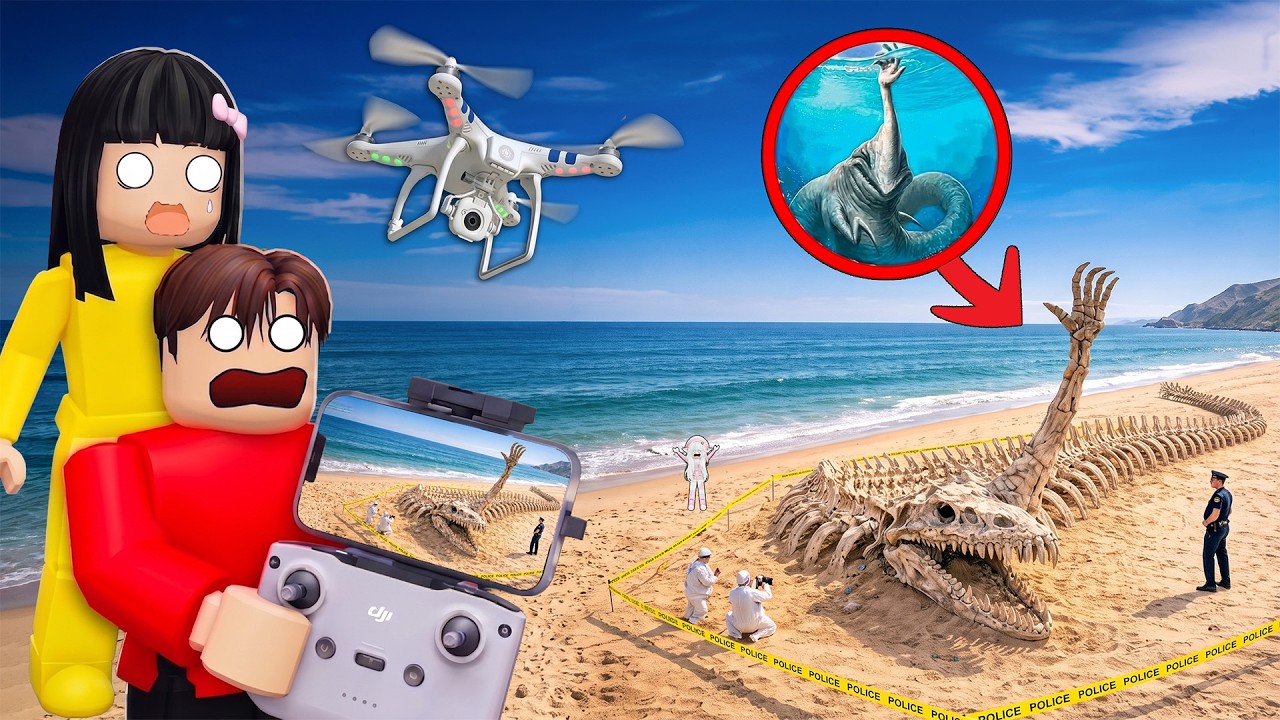 Yuta Mio Panik Drone Menemukan Kerangka HAND SEA MONSTER Di Laut | ROBLOX