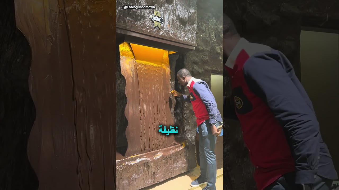 الطريقة الصحيحة للاستمتاع بشلال الشوكولاتة! 🍫