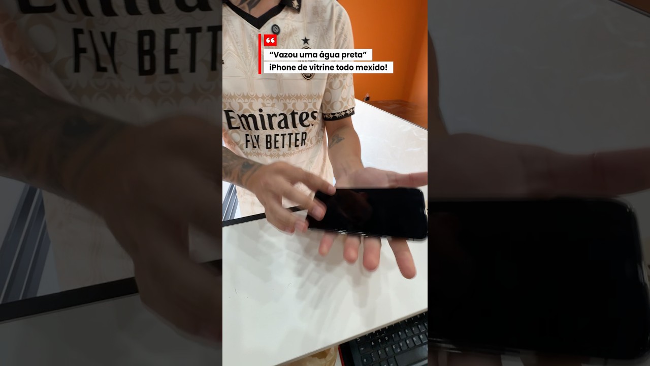 “Vazou uma água preta” diz cliente#iphonetricks #vaiprofy #fypp #iphone #tecnico