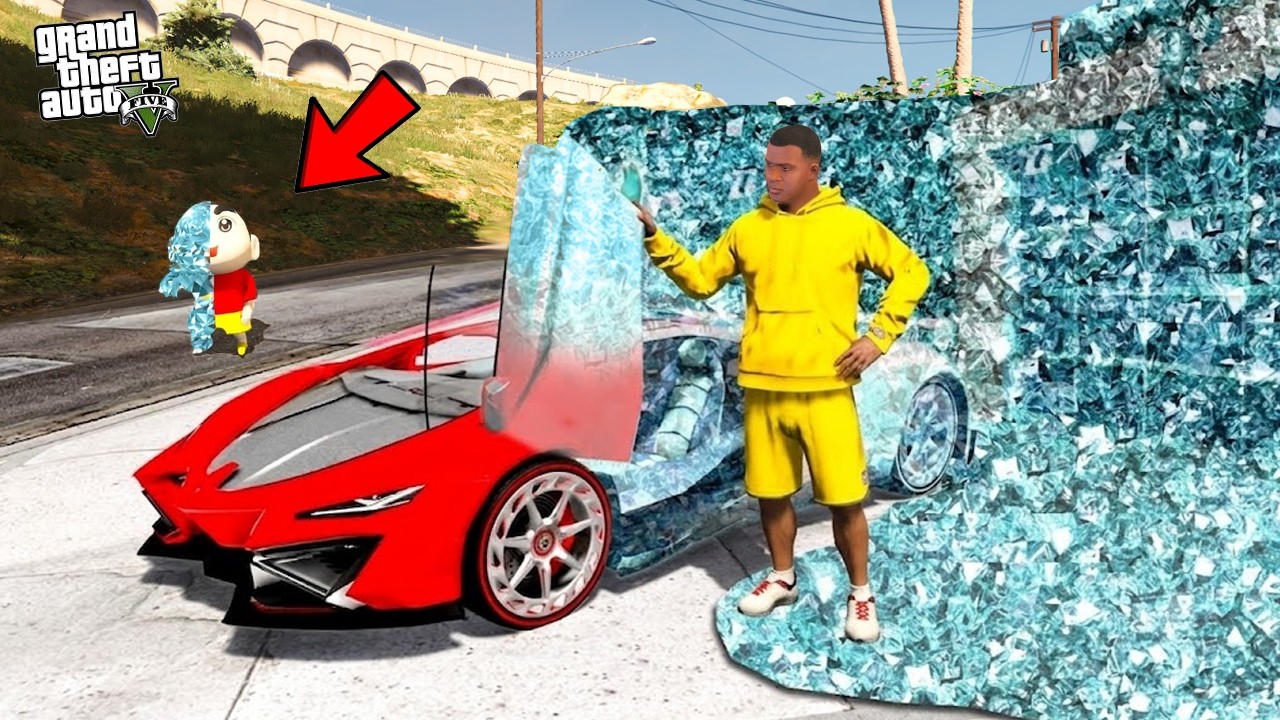 Franklin Touches Anything Turn Into Diamond in GTA 5 !