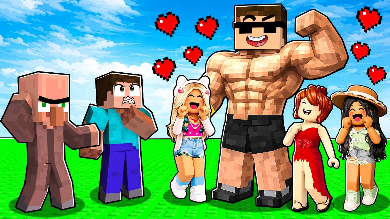 I Become Strongest Bodybuilder to Troll My Friends in Roblox..