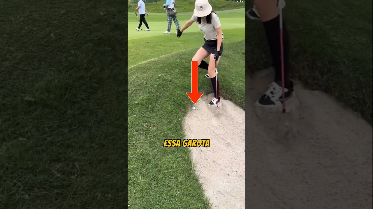 A bola dela ficou presa… 😳