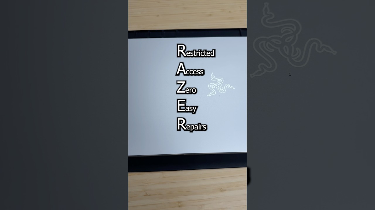 RAZER wanted $160 for a Blade Studio battery, I'm DONE. #pc #tech #shorts #technology