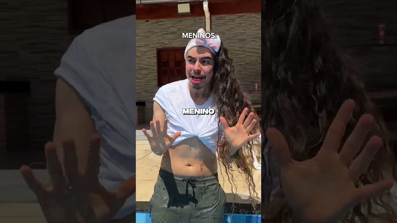 MENINOS VS MENINAS NA PISCINA