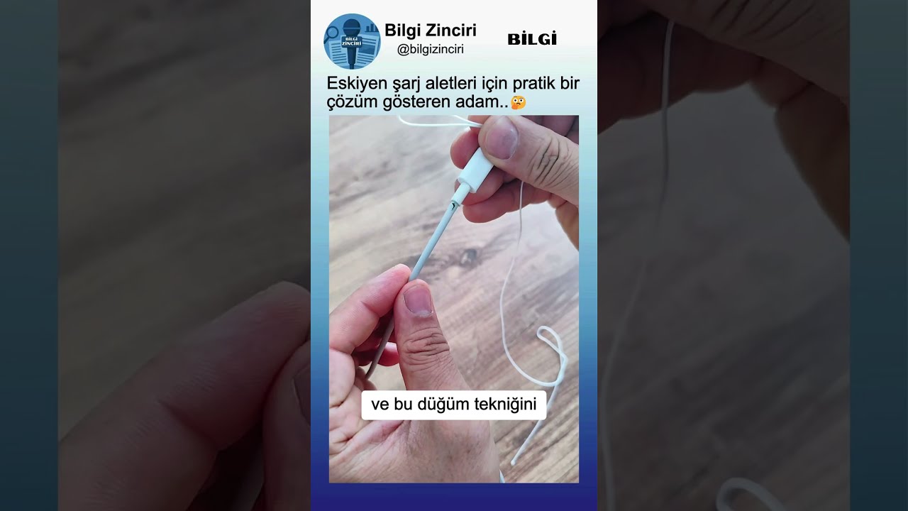 Şarj Aletinin Eskimesini Kopmasını Engellemek İçin Pratik Yöntem..🤔👏
