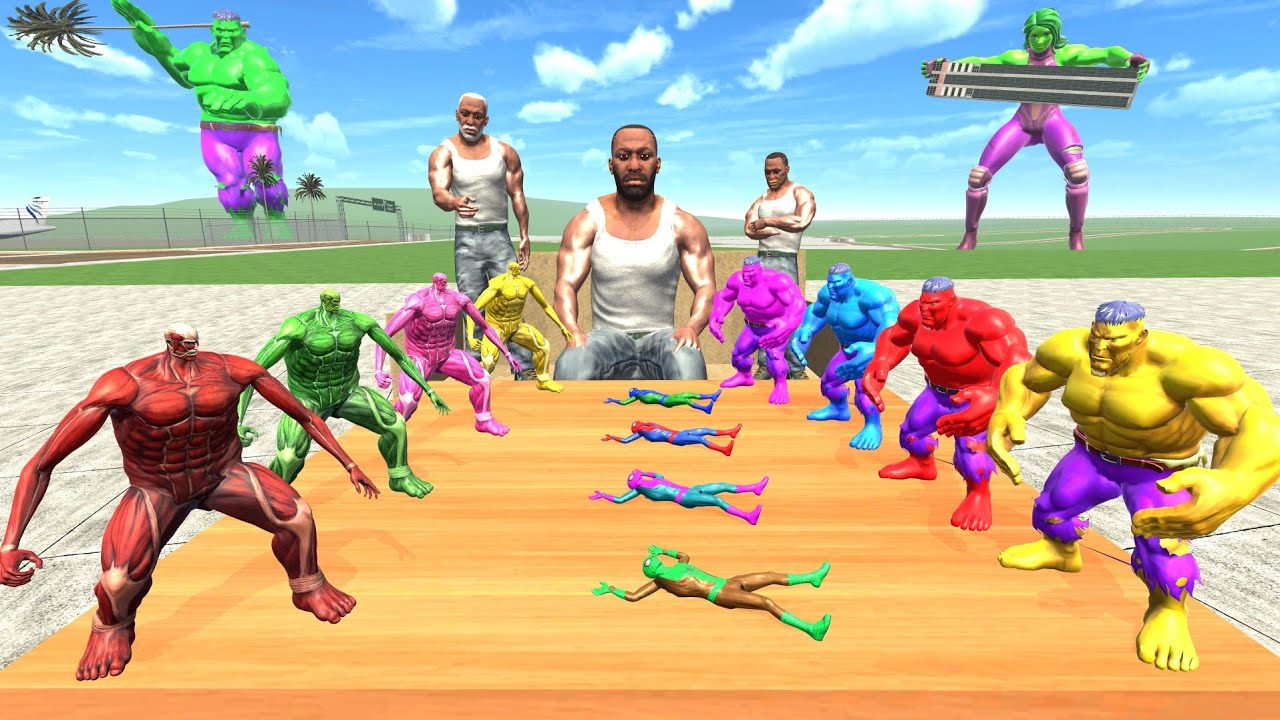 Franklin Found Colorful Hulk Babys In Indian Bike Driving 3d