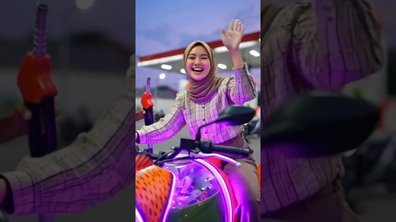 ada motor ikan nemo di pom bensin⛽ #viral #automobile #modifikasimotor