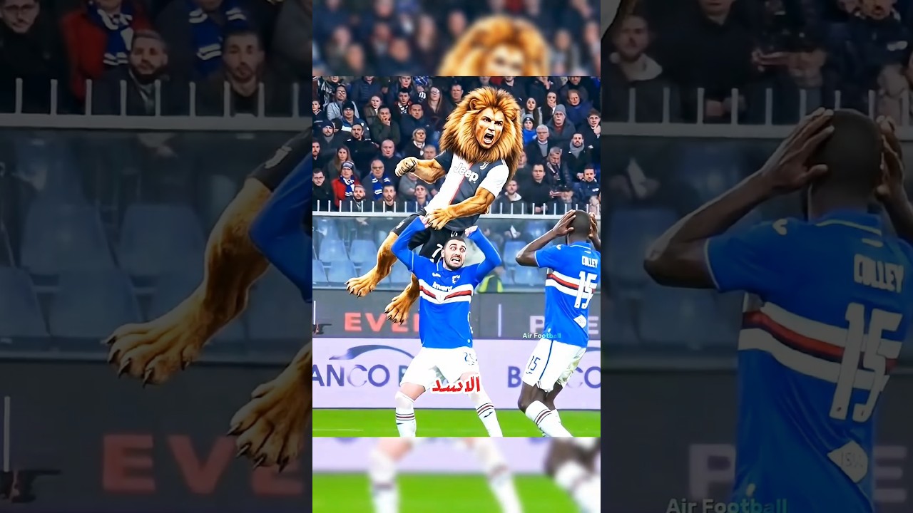🦀 عندما يتحول نجوم كرة القدم إلى حيوانات! 😂⚽#shorts #football