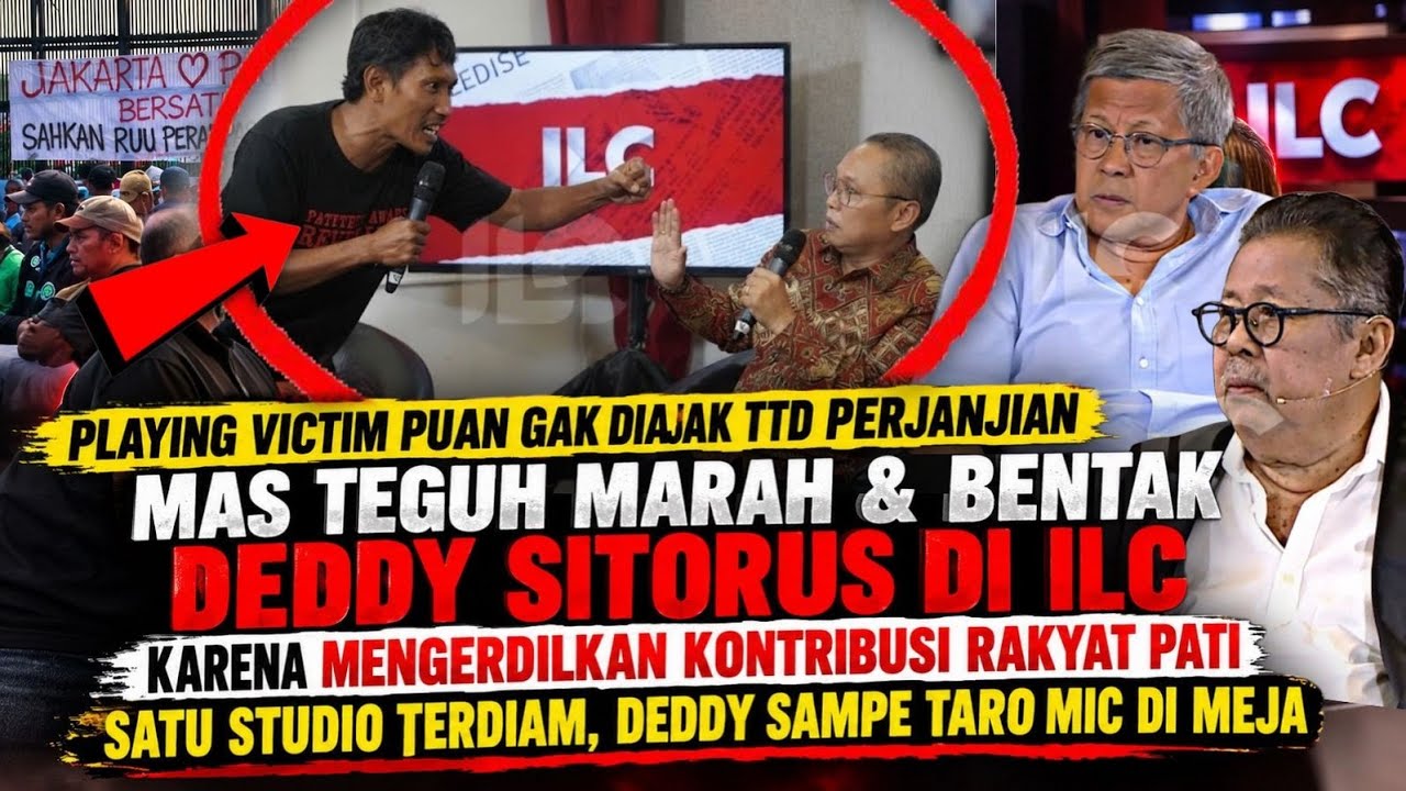 MERINDING.. TEGUH RAKYAT PATI MARAH DI ILC, KARNI TERDIAM - DEDDY SITORUS LANGSUNG TURUNKAN MICNYA