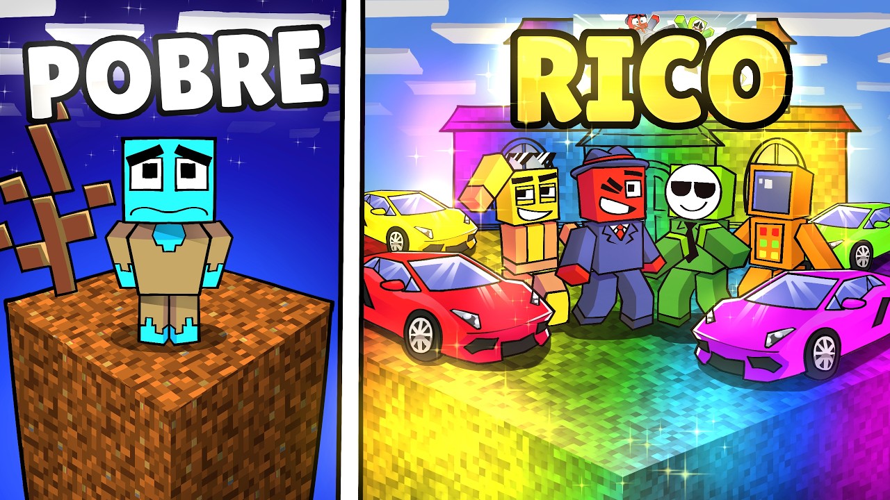Evolui no Chunck de POBRE a RICO no MINECRAFT!