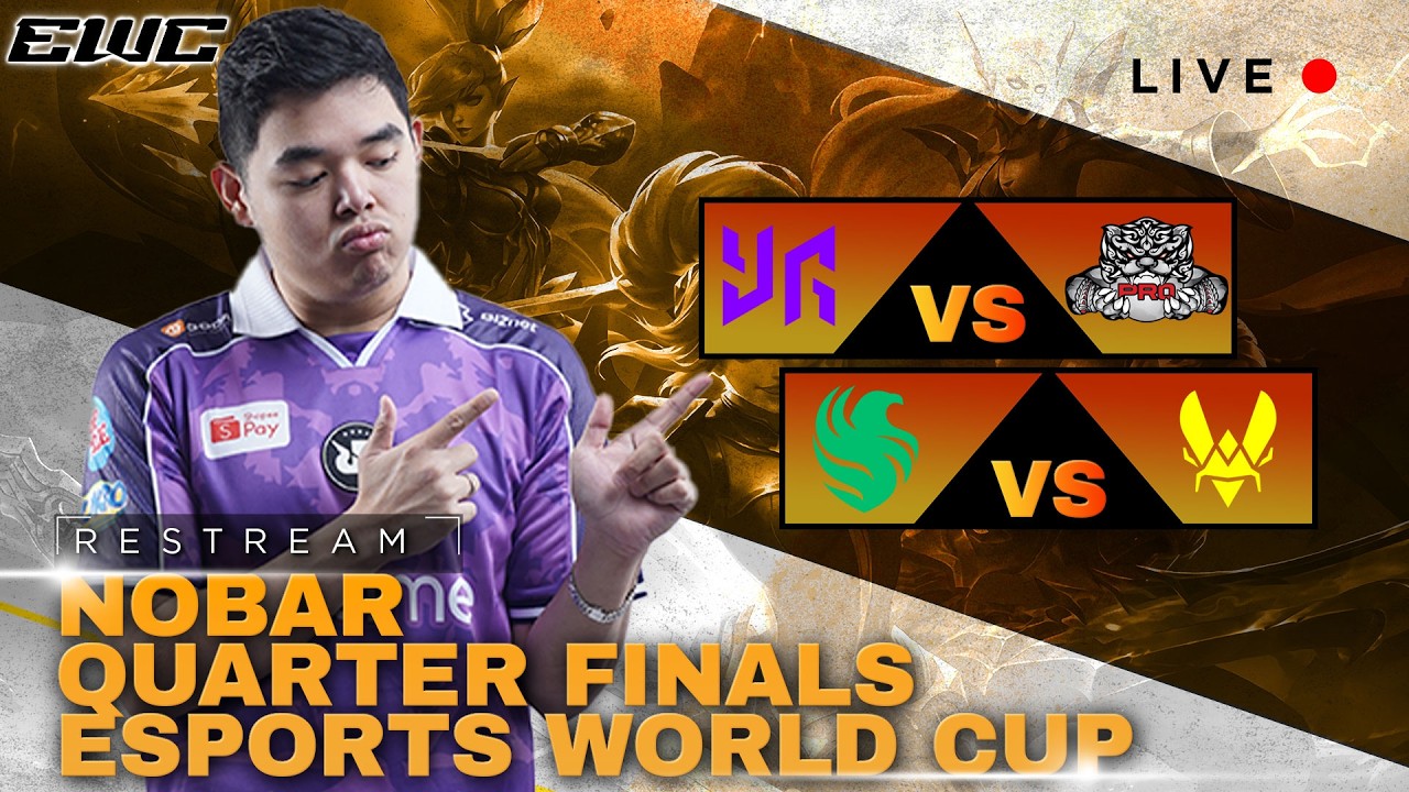 RESTREAM KNOCKOUT STAGE EWC !! TEAM VITALITY VS FALCON PH BEST OF 5  #mlbbidcreator