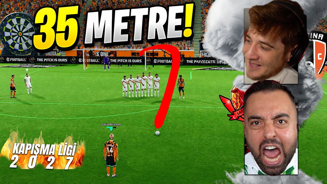 BÖYLE BİR MAÇ ÇOK NADİR OLUR ! BECKHAM YİNE 35 METRE FRİKİK SAPLADI ! KAPIŞMA LİGİ 2027 ! Şaplakcity