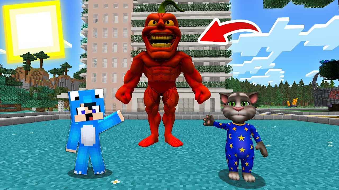 البقاء على قيد الحياة من الفلفل ببر دندوني🌶️في ماين كرافت 😨