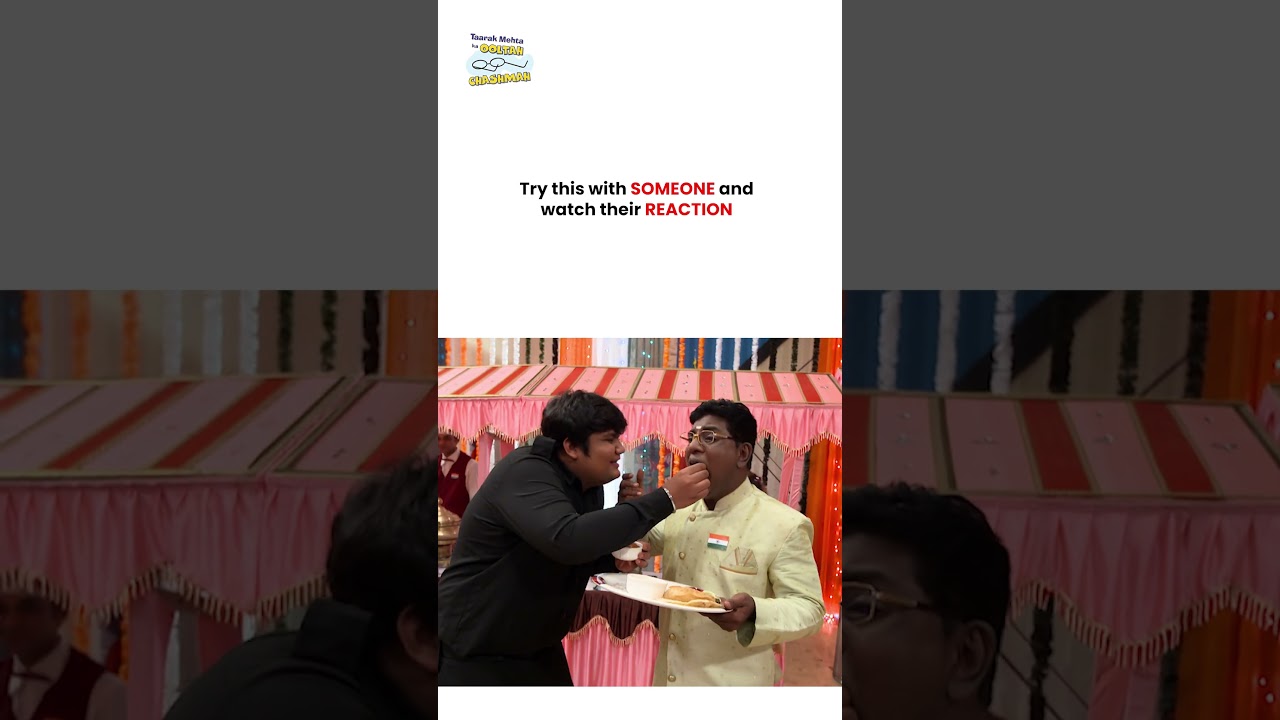 Try this with someone and watch their reaction !  #tmkoc #funny #jethalal #daya #shortsfeed