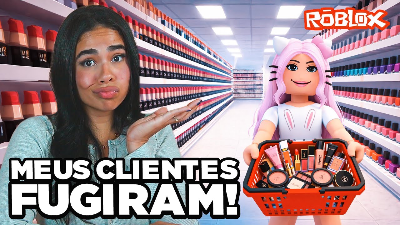 UM DIA NO SIMULADOR DE MAQUIAGEM NO ROBLOX