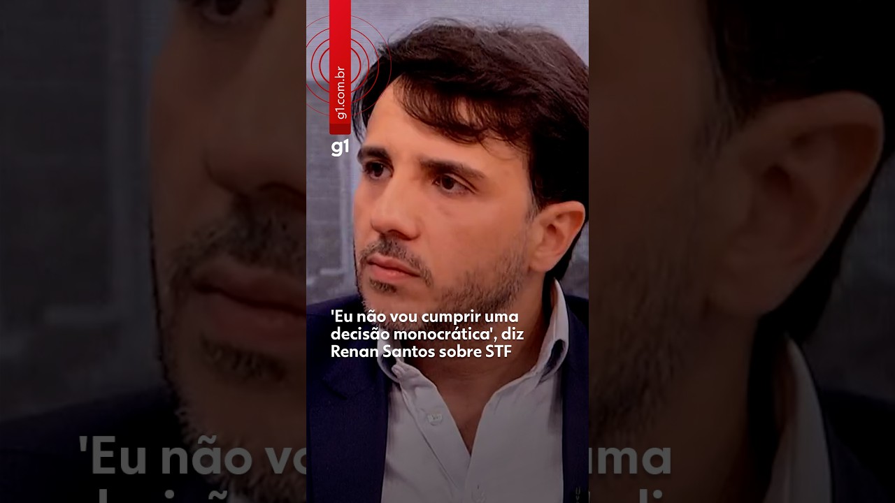 'Eu não vou cumprir uma decisão monocrática', diz Renan Santos sobre STF