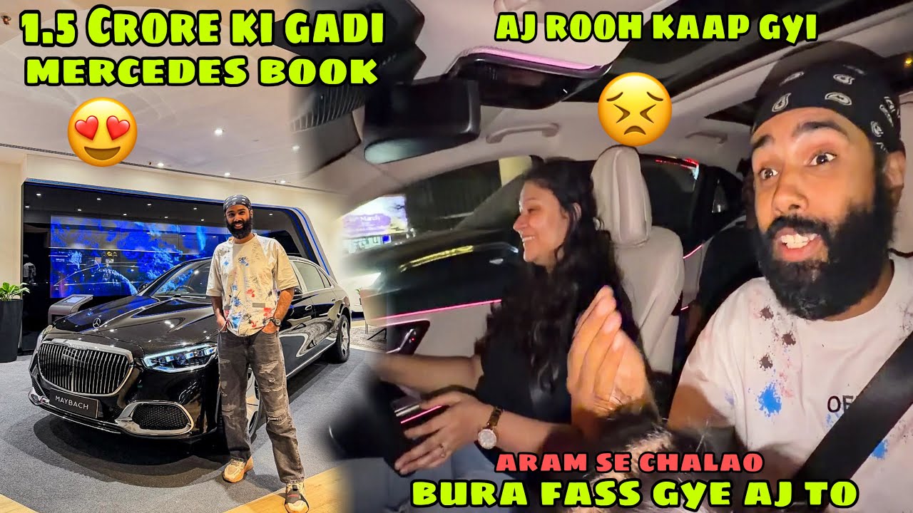 1.5 Crore ki Mercedes book krdi 😍 or Bhabi ne jaan nikal di test Drive mai 😣 Aprilia Service Cost 🤑