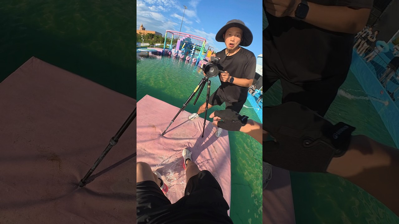 he Water Ninja Competition causes big trouble！ #waterpark #pov