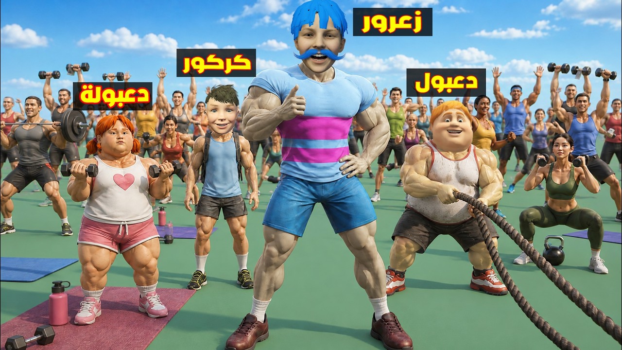 فلم قراند : زعرور العملاق يدرب جميع سكان المدينة و الجميع يصبح قوي ( كركور مصدوم ) ؟؟🔥😂