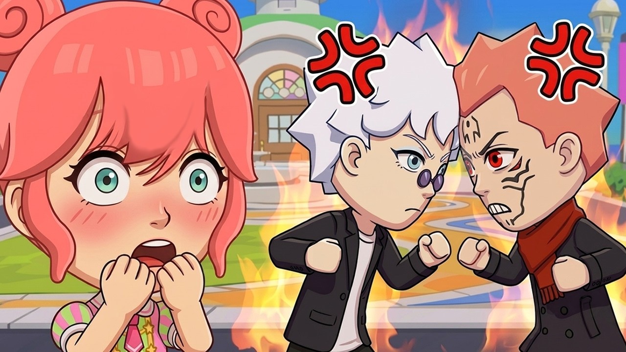 قوجو وسوكونا تضاربوا عشاني! 😭💔 #8 |Tomodachi Life: living the dream