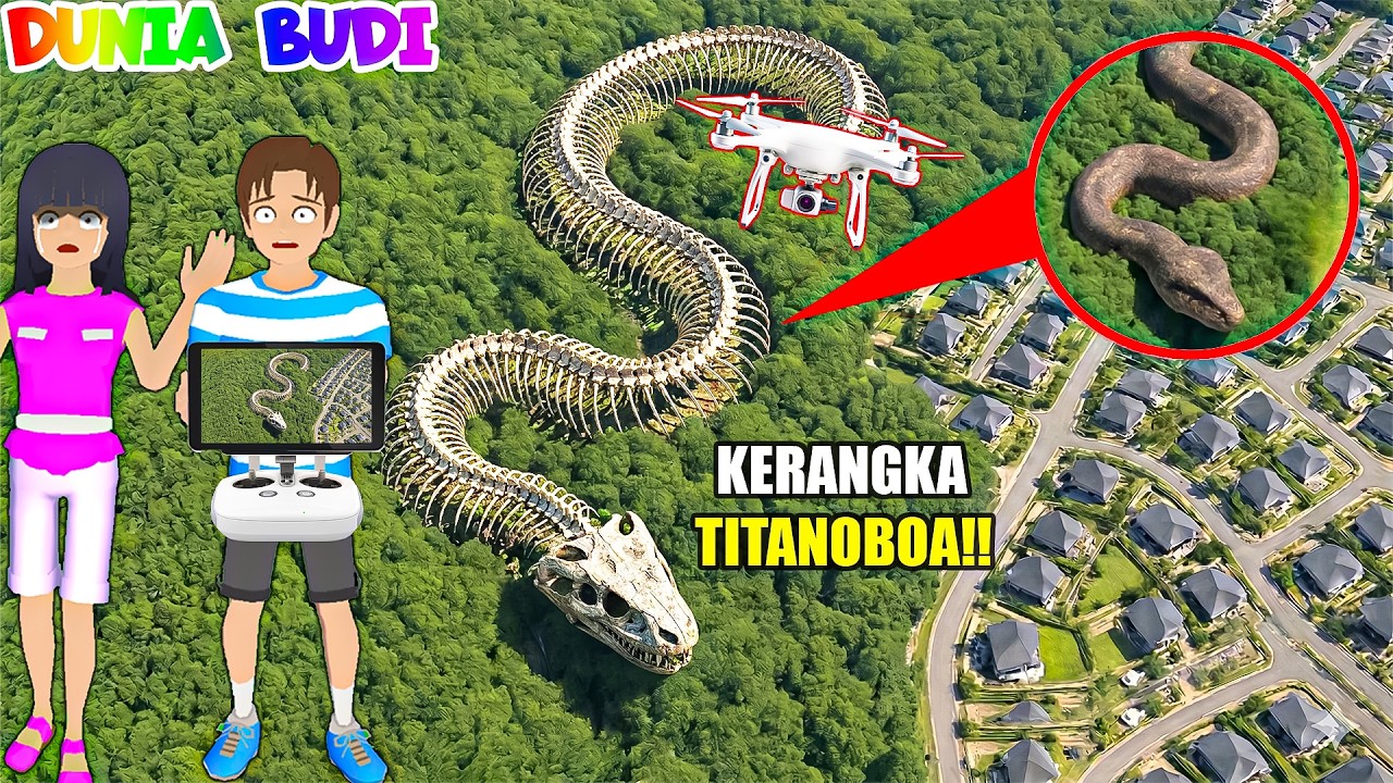 Yuta Mio Panik Drone Menangkap Kerangka TITANOBOA RAKSASA Mengerikan Di Hutan Dekat Rumah😱