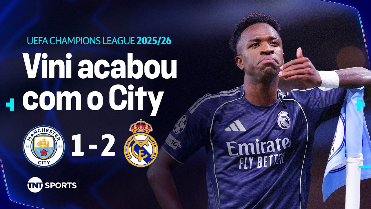 VINI CRAVA DOIS E REAL ELIMINA O CITY EM JOGO COM EXPULSÃO E GOLS IMPEDIDOS! M. CITY 1X2 REAL MADRID