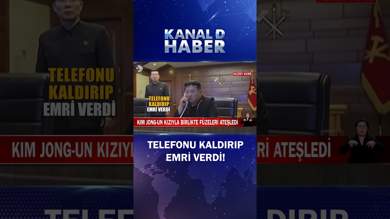 Kim Jong-Un Kızıyla Birlikte Füzeleri Ateşledi!