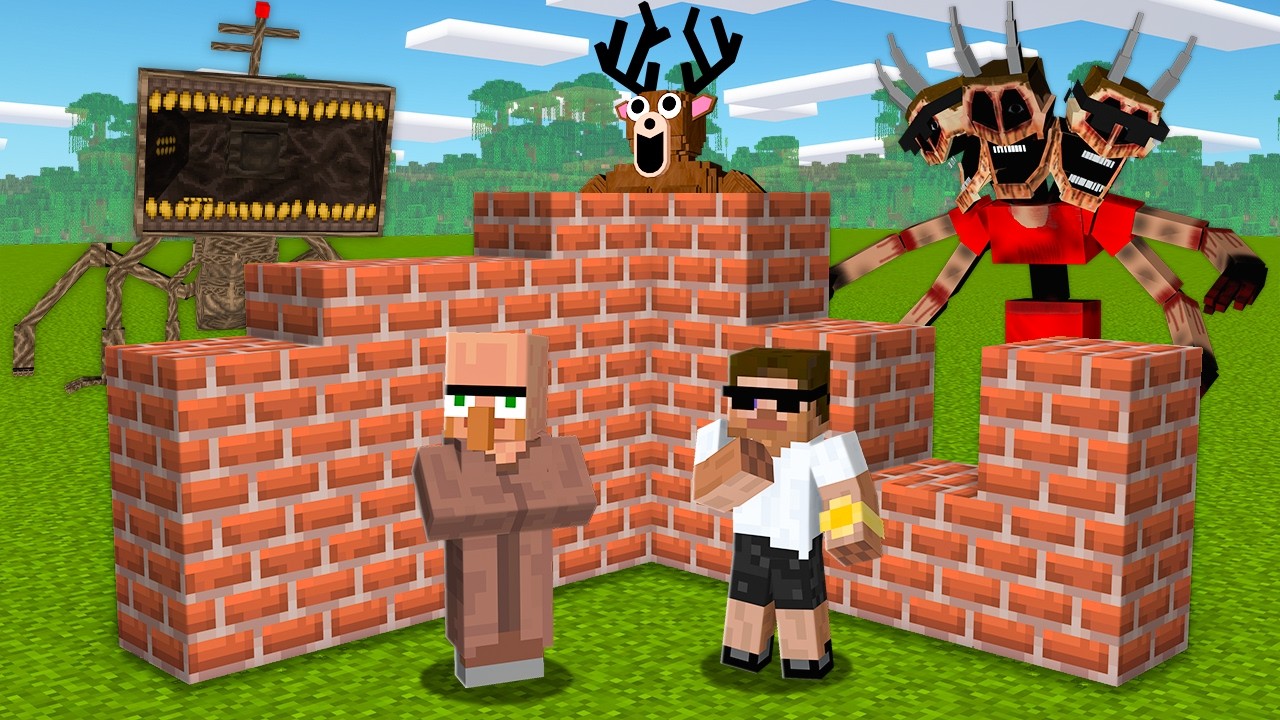 Build to Survive the Famous Monsters in Minecraft..