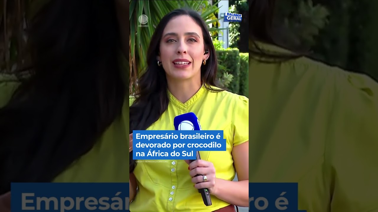 Empresário brasileiro é devorado por crocodilo na África do Sul | #BalançoGeral #Shorts