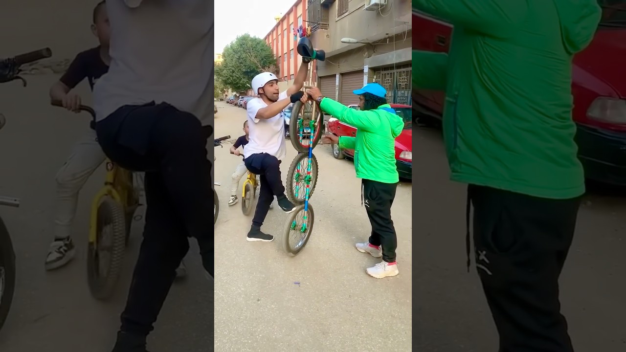هوا ازاي هيسوق اطول عجله في العالم 😱 #music #اكسبلور #phonk #comedy #automobile #funny #ضحك #bmx