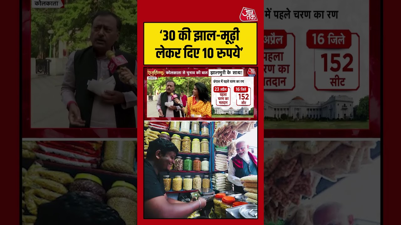 West Bengal: ‘30 की झाल-मूढ़ी लेकर दिए 10 रुपये’    | Anjana Om Kashyap   #aajtak #shorts
