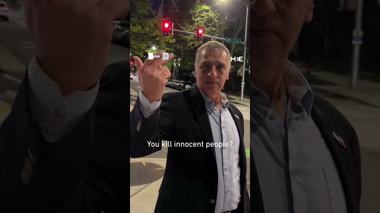 'Want to get killed?': Israeli soldier threatens man on camera in Seattle