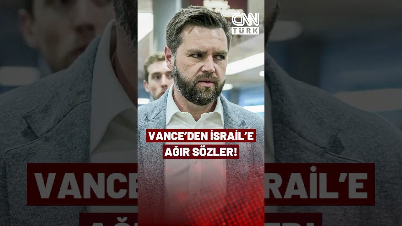 JD Vance'den İsrail'e Ağır Sözler! "Silah Para Veriyoruz Gerçeği Görüp Kendinize Gelin"
