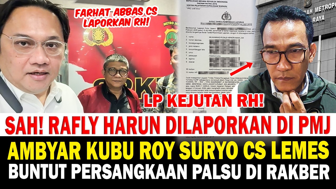 Ambyar Kubu Roy Suryo cs! Refly Harun Dilaporkan Farhat Abbas Buntut Hal Ini di Polda Metro Jaya