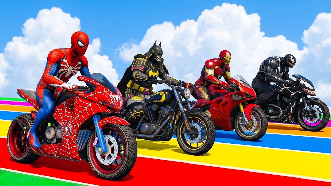 الرجل العنكبوت انقاذ باتمان Spider-Man Rescue batman vs iron man vs venom funny Game GTA 5 superhero