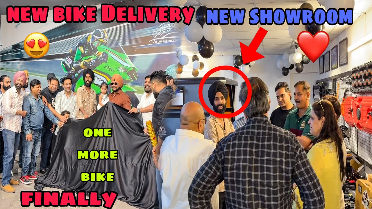 Delhi aate hi New Bike ki Delivery 😍 or New Showroom ki opening bhi ho gyi FINALLY ❤️ Shubh din 😇