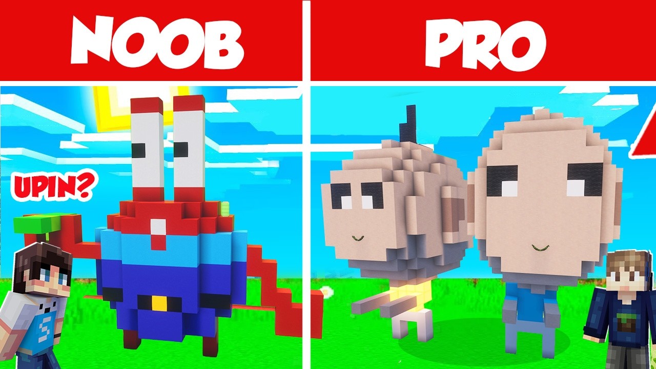 KITA BUILD PALING KARTUN DAN TAKJIL KOCAK DI MINECRAFT!!!