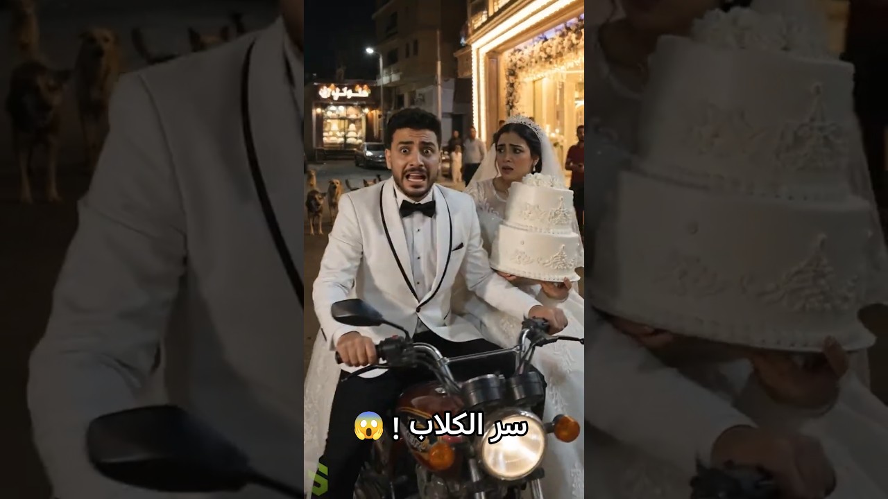 العريس اكتشف سر الكلاب 😱🐶🎂